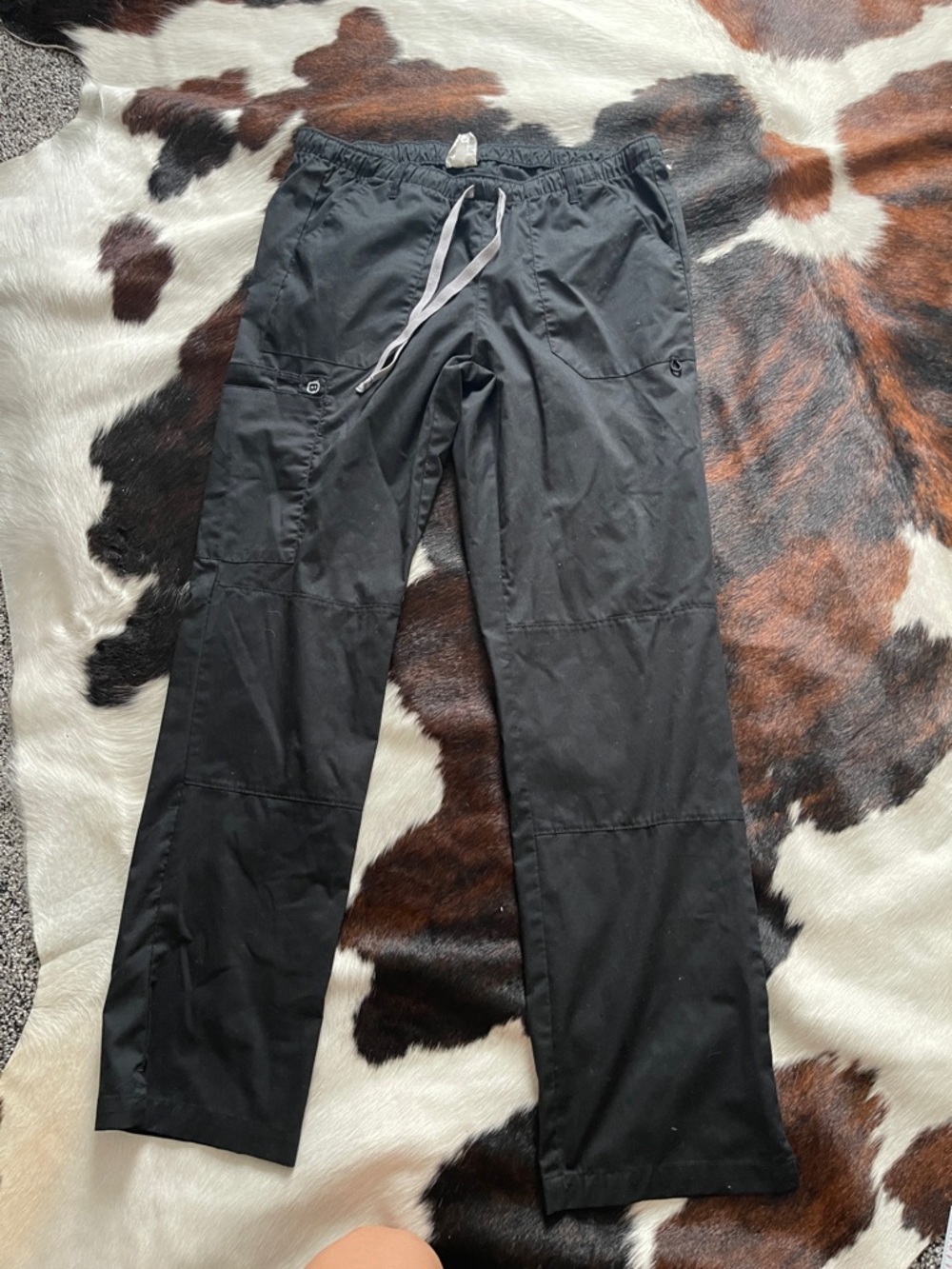 WonderWink Black Men's Drawstring Jogger Pants
